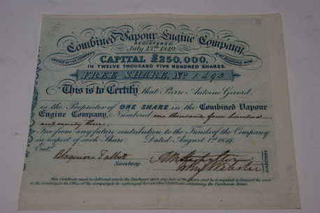 Combined vapour engine company