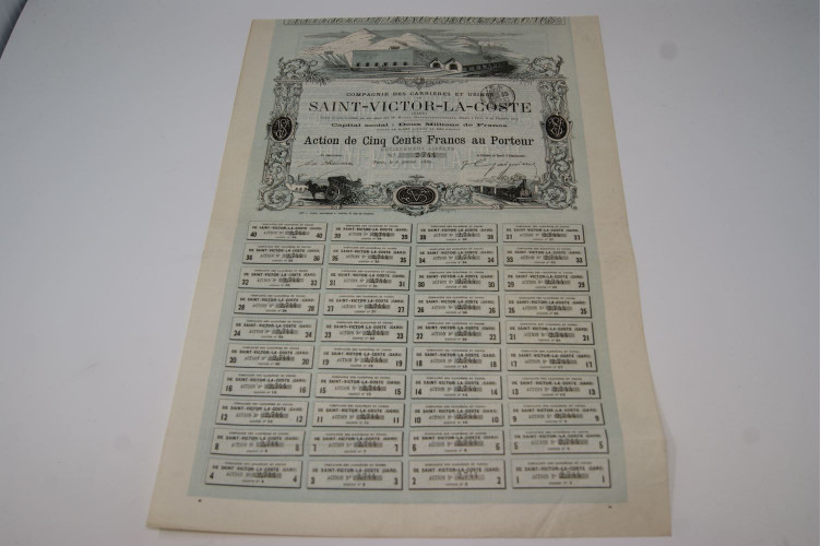 Compagnie des carrières et usines de Saint-Victor-La-Coste