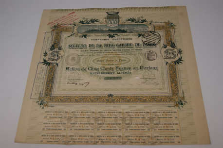 Compagnie éléctrique du secteur de la rive gauche de Paris