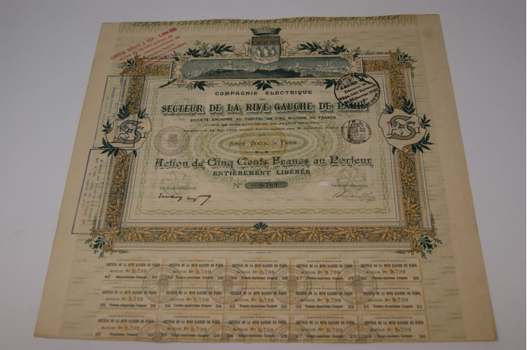 Compagnie éléctrique du secteur de la rive gauche de Paris