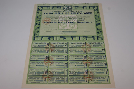 Conserves alimentaires de choix La Primeur de Pont-L'Abbé