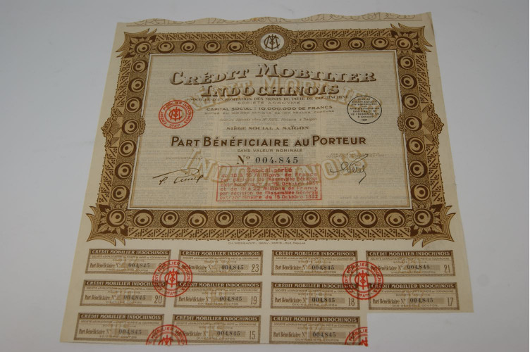 Crédit mobilier Indochinois