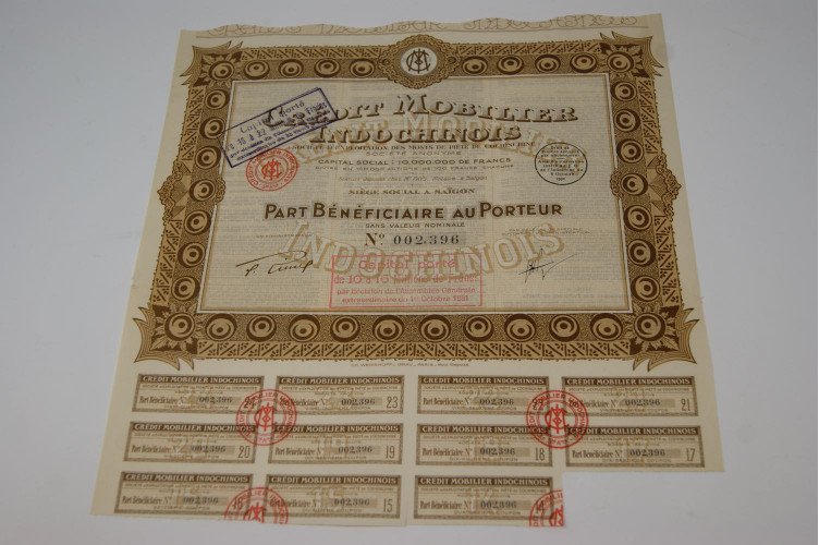 Crédit mobilier Indochinois