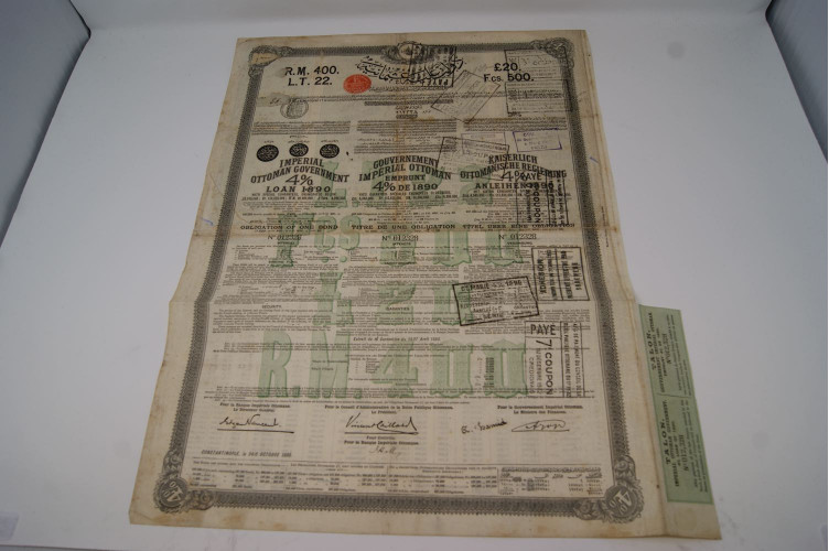 Gouvernement Impérial Ottoman Emprunt 4% de 1890