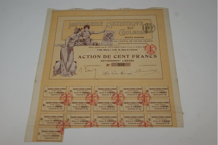 Imprimerie artistique en couleurs