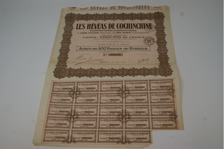 Les Hévéas de Cochinchine plantations...