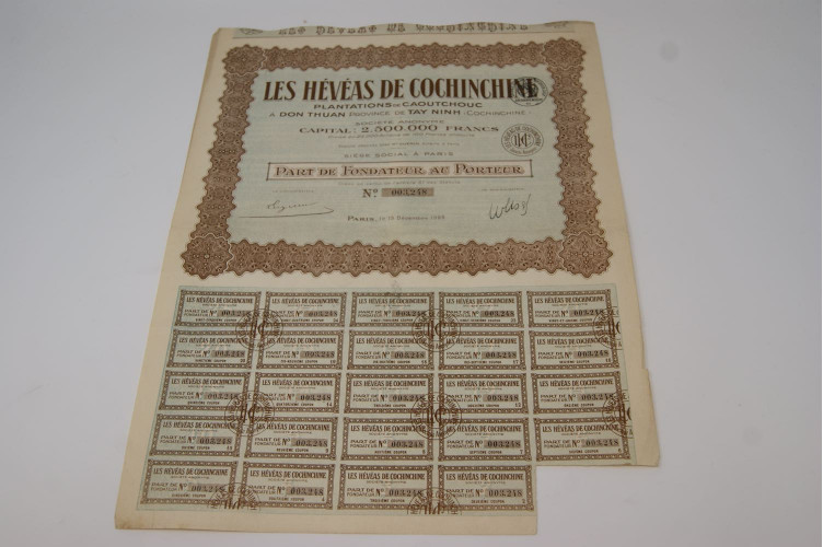 Les Hévéas de Cochinchine plantations...