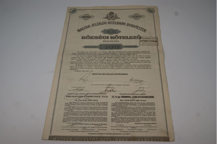 Magyar Jelzálog-Hitelbank Budapesten