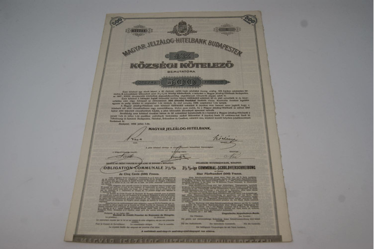 Magyar Jelzálog-Hitelbank Budapesten