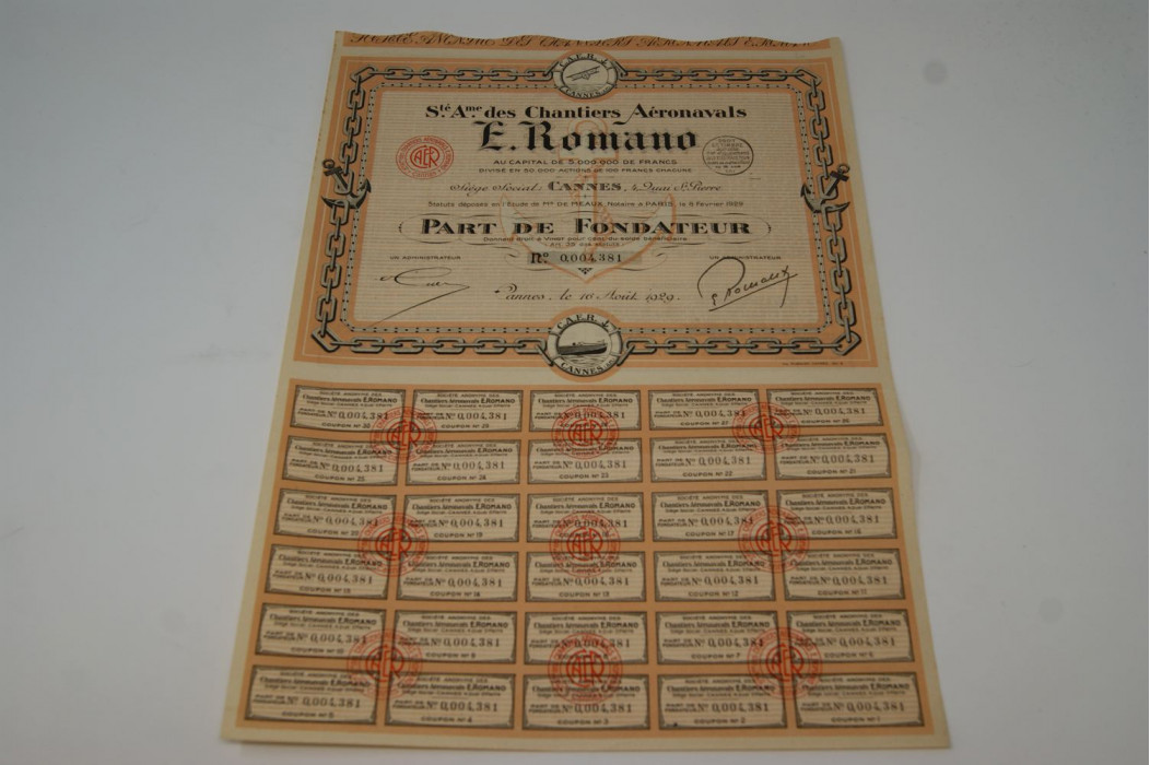Société anonyme des chantiers aéronavals E. Romano