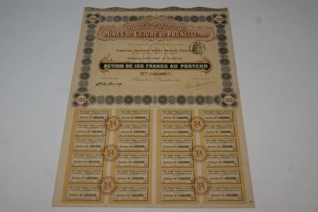 Société anonyme française des mines de cuivre de Prunelli (Corse)