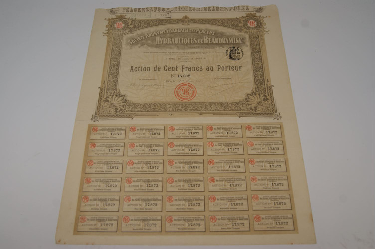 Société anonyme française des placers hydrauliques de Beaudrymine