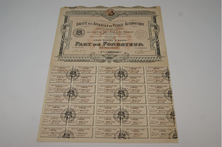 Société des appareils de pesage automatique