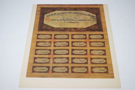 Société des arts décoratifs sur bois