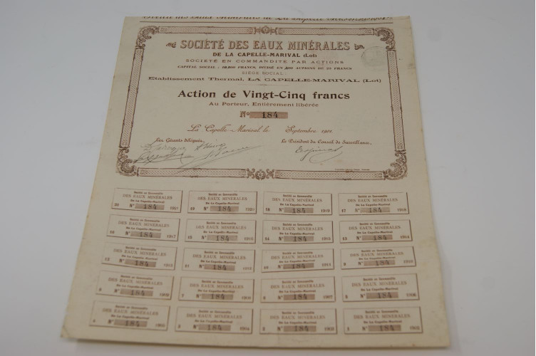 Société des eaux minérales de la Capelle-Marival