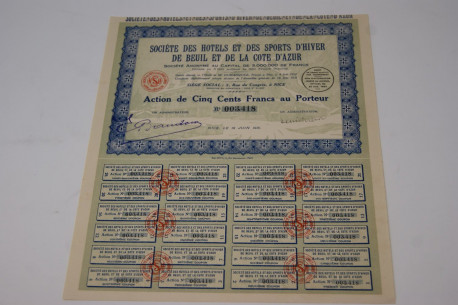 Société des hotels et des sports d'hiver de Beuil et de la Côte d'Azur