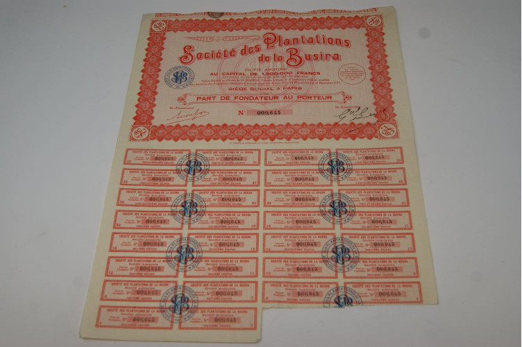 Société des plantations de la Busira