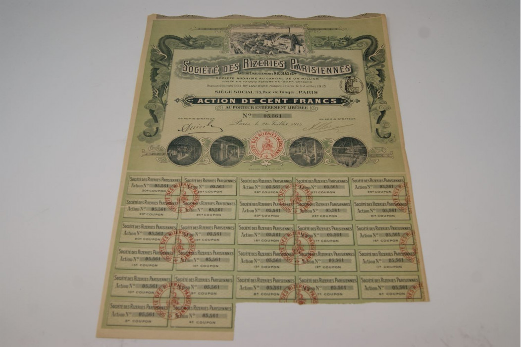 Société des rizeries parisiennes Anciens Etablissements Nicolas & Cie.