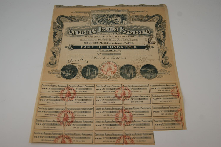 Société des rizeries parisiennes...