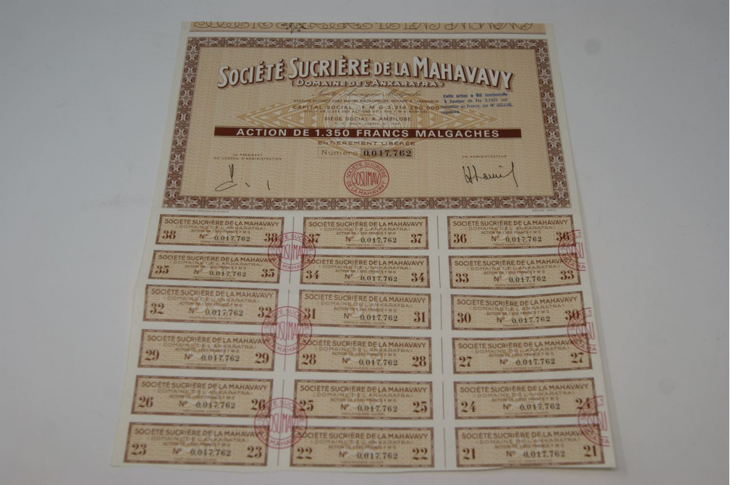 Société sucrière de la Mahavavy (Domaine de l'Ankaratra)