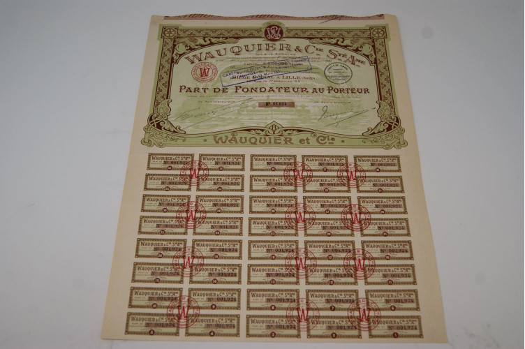 Wauquier & Cie. Société Anonyme