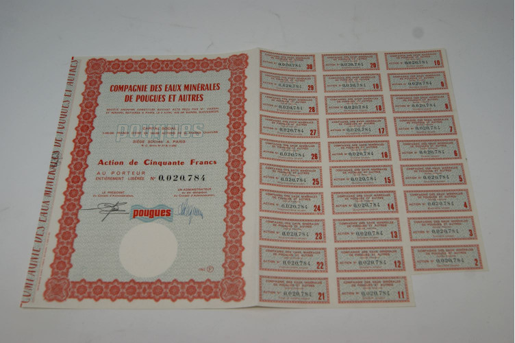 Compagnie des eaux minérales de Pougues et autres