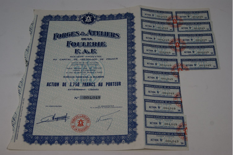 Forges et ateliers de la Foulerie F.A.F