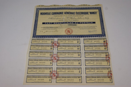 Nouvelle compagnie générale éléctrique Nancy