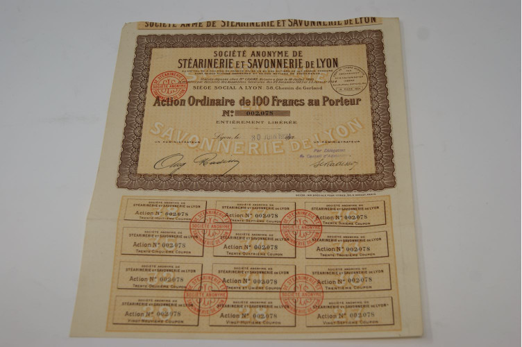 Société anonyme de stéarinerie et savonnerie de Lyon