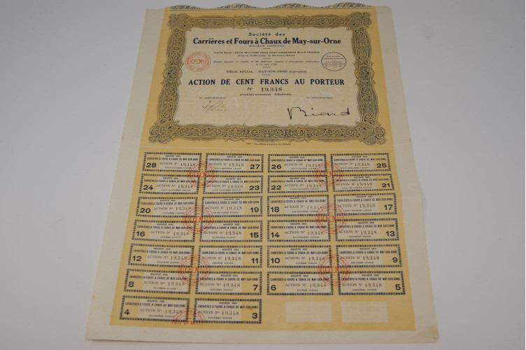 Société des carrières et fours à Chaux de May-sur-Orne