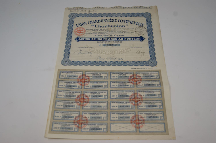 Union charbonnière continentale...