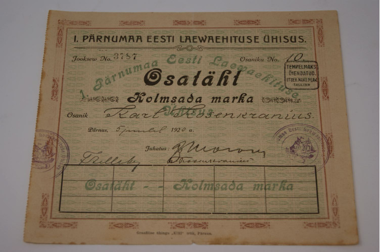 Association Estonienne de la construction navale du comté de Pärnu