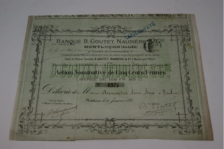 Banque B. Goutet Naudière & Cie.