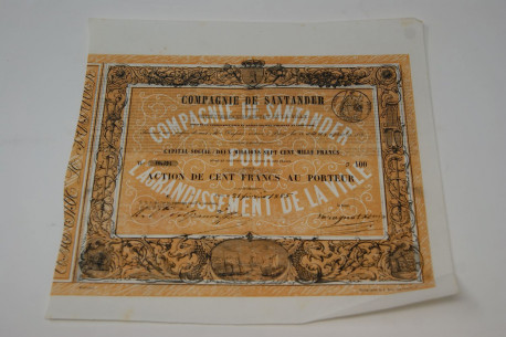 Compagnie de Santander (Espagne) pour l'agrandissement de la ville