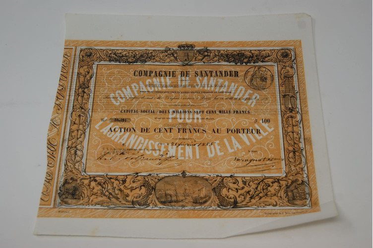 Compagnie de Santander (Espagne) pour l'agrandissement de la ville