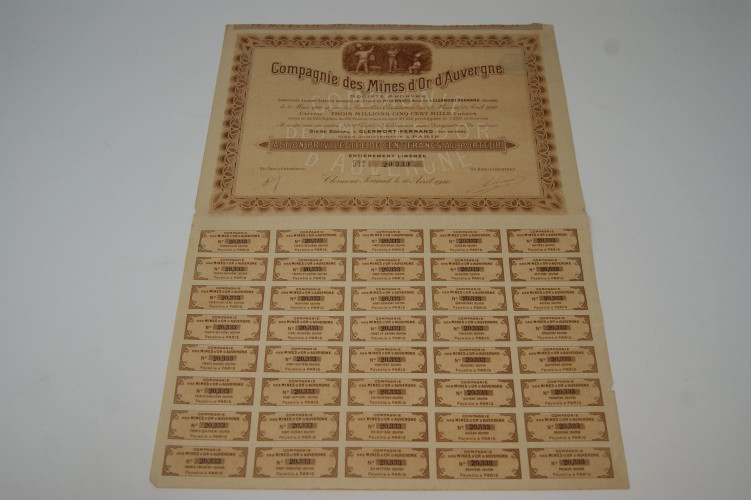 Compagnie des mines d'Or d'Auvergne