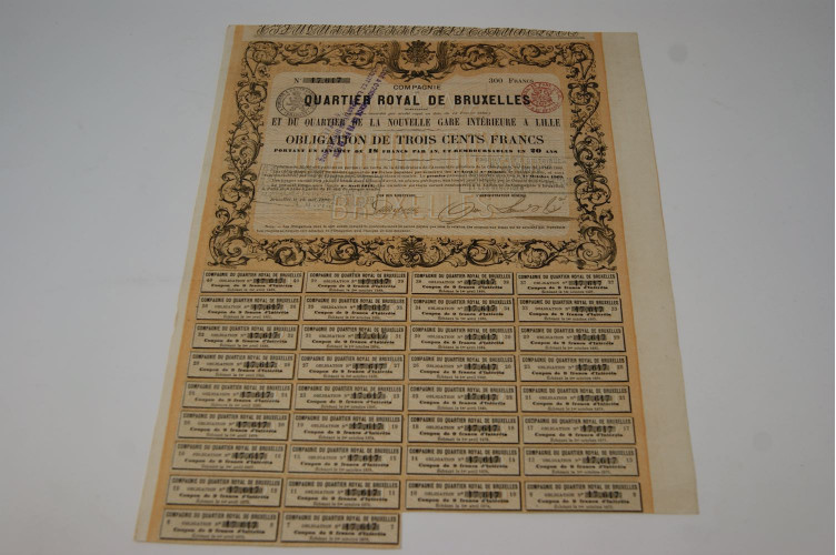 Compagnie du quartier royal de Bruxelles et du quartier de la nouvelle gare intérieure à Lille