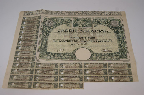 Credit national pour faciliter la réparation des dommages causés par la guerre