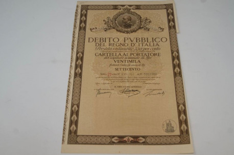 Debito publico del regno d'Italia