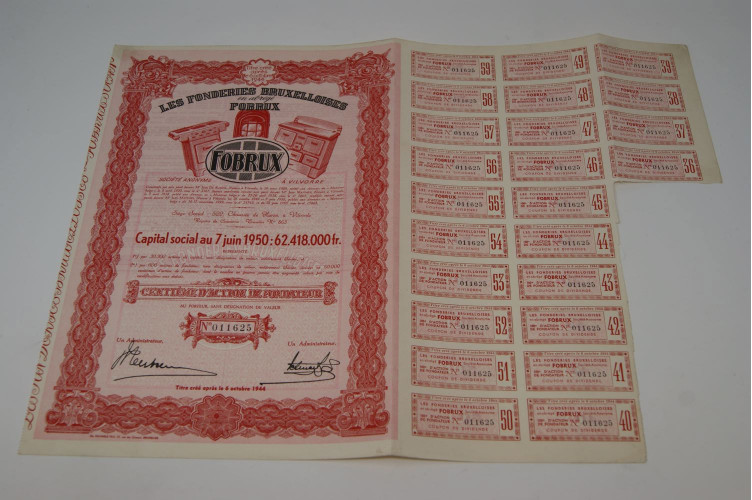 Les fonderies bruxelloises en abrégé...