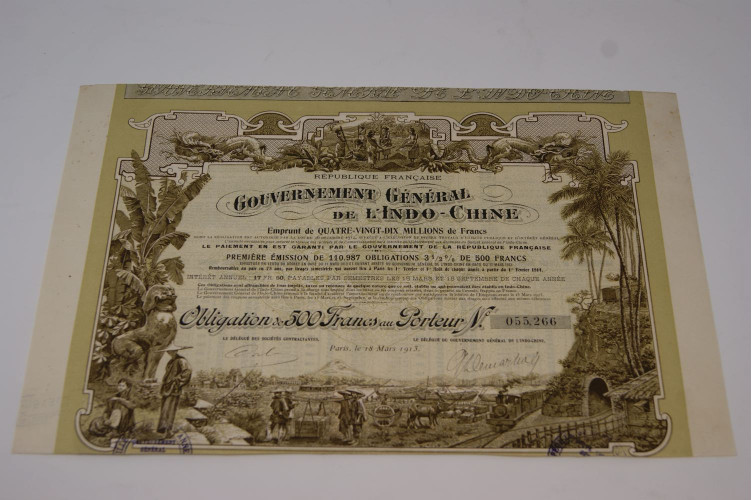 République Française Gouvernement général de l'Indo-Chine