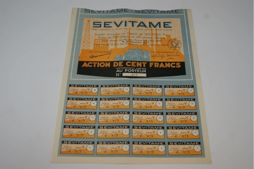 SEVITAME Société d'Exploitation de Véhicules Issus de la Technique Automobile Moderne Economique