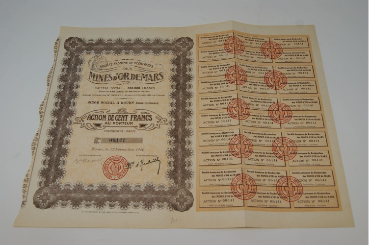 Société anonyme des recherches des mines d'or de Mars