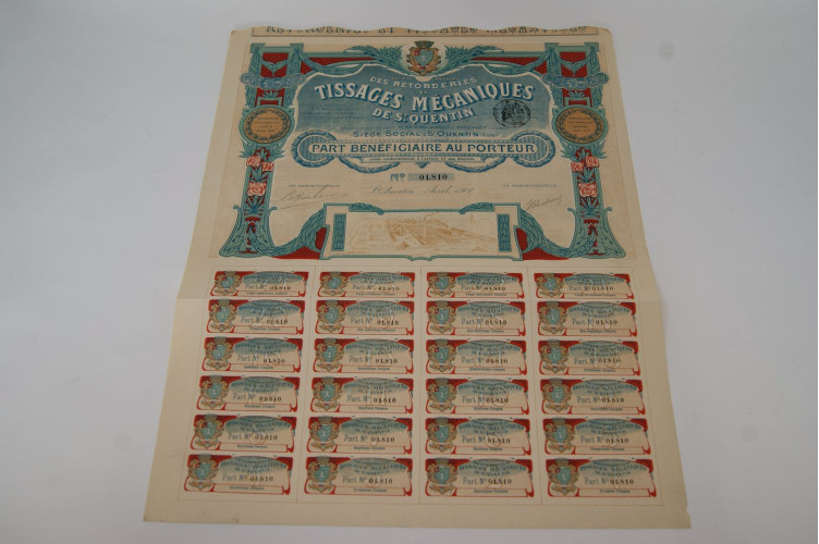 Société anonyme des retorderies tissages mécaniques de St Quentin