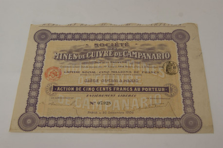 Société des mines de cuivre de Campanario