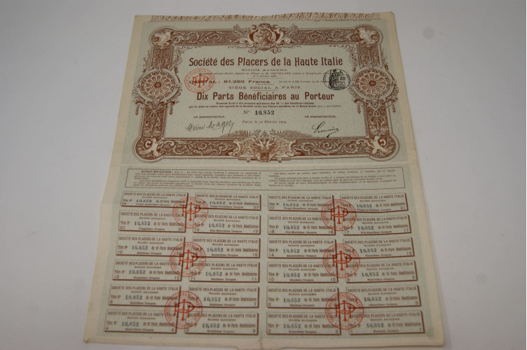Société des Placers de la Haute Italie