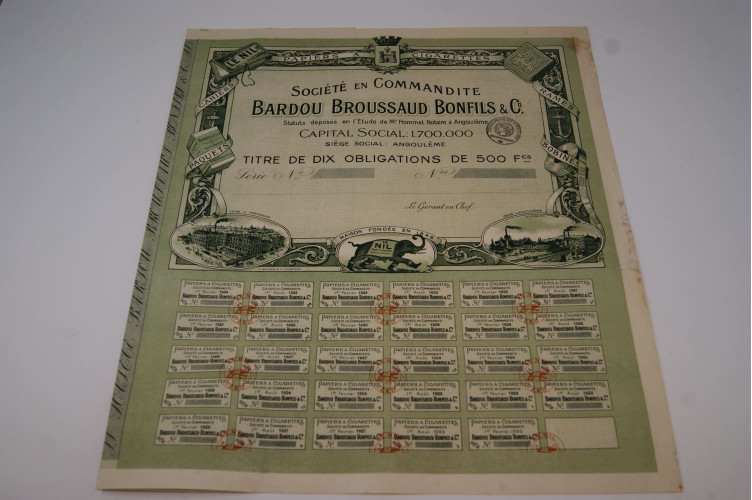 Société en commandité Bardou Broussaud Bonfils & Co.