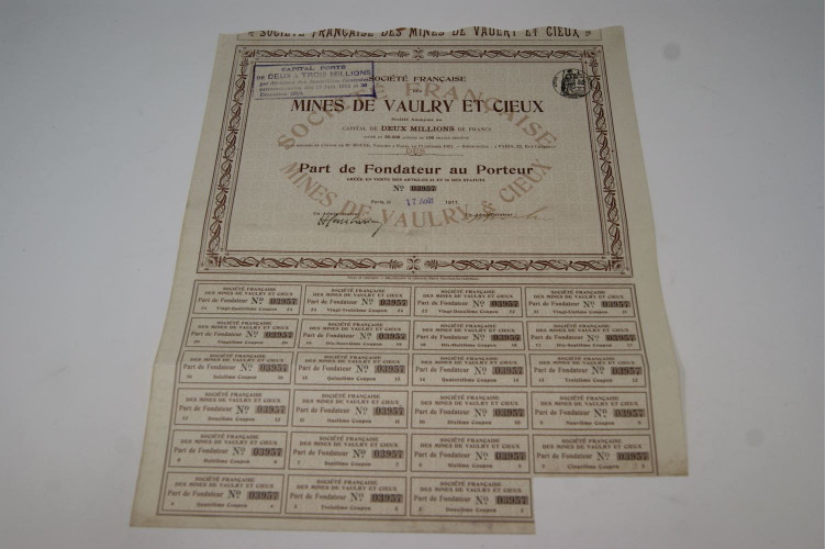 Société française des mines de Vaulry...