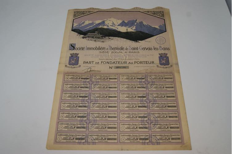 Société immobilière et thermale de...