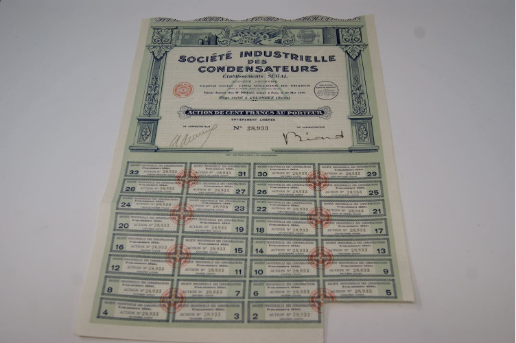 Société industrielle des condensateurs Etablissements Ségal